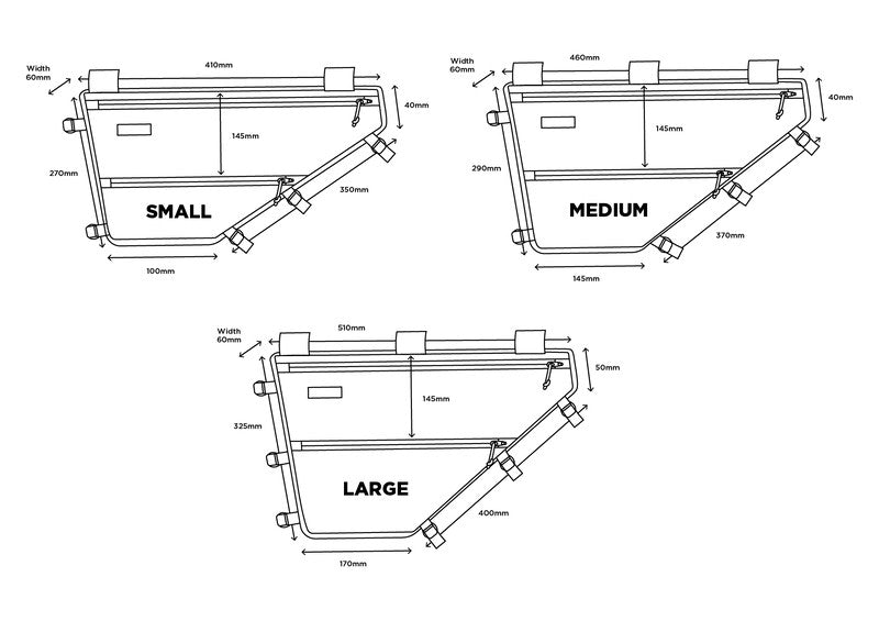 Restrap Full Frame Bag L -runkolaukku